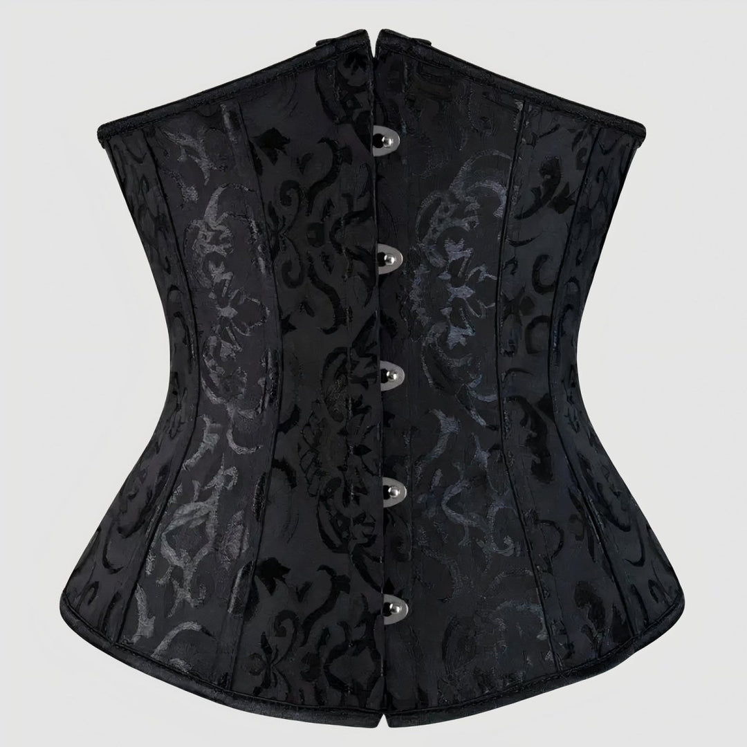 KUOSE Corsetto da donna in pelle laccata, corpetto, marrone, XS KUOSE Corsetto da donna in pelle laccata, corpetto, marrone, XS