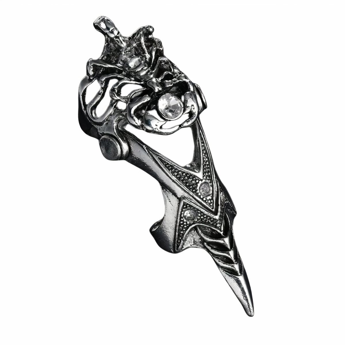 Lupo FaithHeart - Testa Di Lupo In Acciaio, Misure US7-14 Anello Vichingo - Foto 9